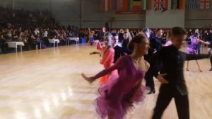 ЧР по Бальным танцам 2017 I блок ю1 Открытый класс Cha-cha-cha. Герасимов Андрей- Печка Анжелика