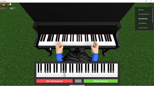 Fallen Down - Undertale | Roblox Piano смотреть онлайн