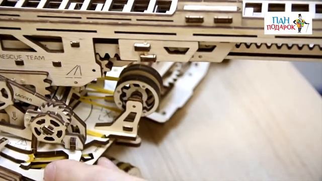 Обзор: деревянный 3D конструктор-пазл Ugears «Дополнения к грузовику UGM-1» смотреть онлайн