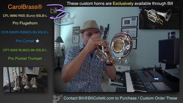 CarolBrass® Flugelhorn, Cornet & Pocket Trumpet Demo смотреть онлайн