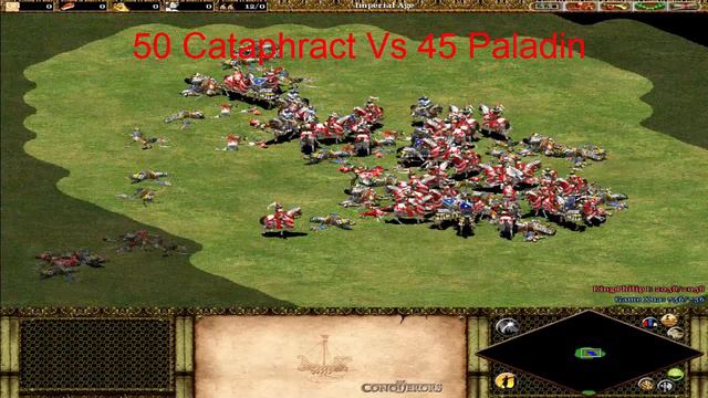 Age of Empires 2 - Cataphract (Byzantines ) vs Paladin ( Franks ) смотреть онлайн