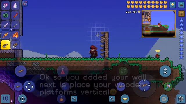 Terraria 1.3 Mobile - How to Make One Way Walls смотреть онлайн