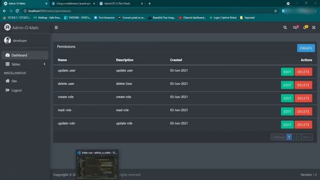 Laravel Admin Panel - AdminLTE - Middleware смотреть онлайн