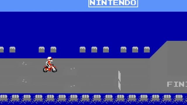 NES Game: ExciteBike (1984 Nintendo) смотреть онлайн