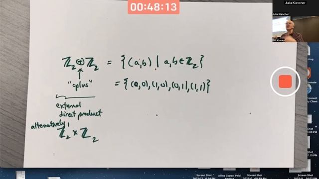 External Direct Product of Groups Example: Is ℤ2 ⊕ ℤ2 a Cyclic Group? смотреть онлайн