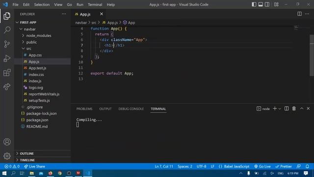 How to create a React project using Visual Studio Code смотреть онлайн
