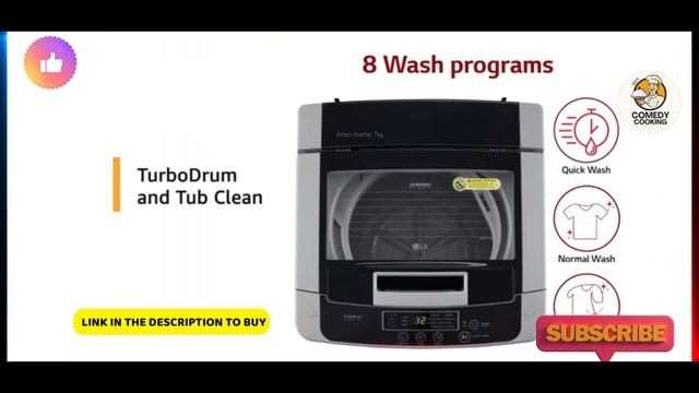 LG 7 Kg 5 Star Inverter Fully Automatic Top Loading Washing Machine - T70SKSF1Z | Google Technology