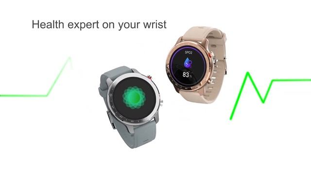 Yawell S30 Smart watch Real Blood Oxygen Heart Rate monitor Round Shape Metal case смотреть онлайн