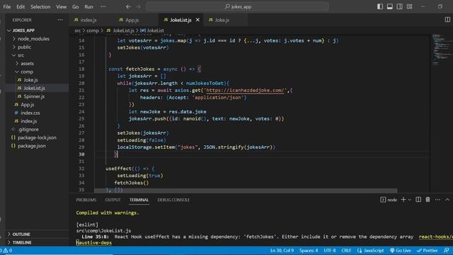 Beginners React Js Jokes App with LocalStorage смотреть онлайн