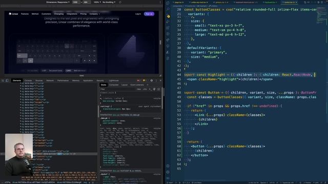Part 4: Rebuilding Linear's Homepage with Next.js and Tailwind смотреть онлайн