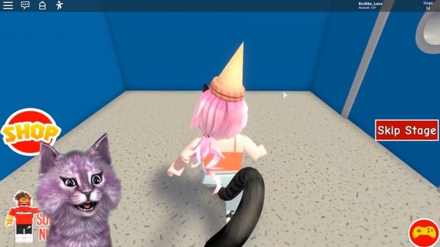 ПОЧЕМУ МОРОЖЕНОЕ СЪЕЛО МЕНЯ?! ПОБЕГ В РОБЛОКС roblox Escape The Ice Cream Shop Obby! смотреть онлайн