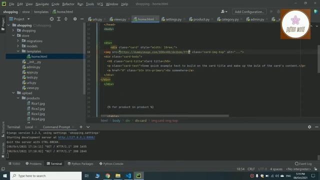 #8. Adding Bootstrap & Card Body || E-commerce website in django || Python World || Django смотреть онлайн
