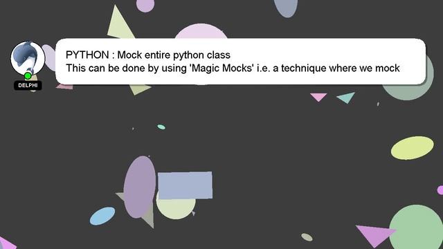 PYTHON : Mock entire python class смотреть онлайн