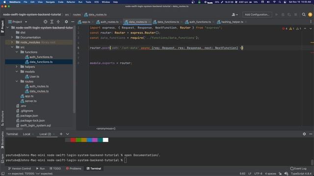 User Login w/ Node: Part 15 (Node Pt. 8) - Hasing Passwords w/ Bcrypt - UIKit Swift 5 Xcode смотреть онлайн