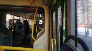 Поездка на автобусе ЛиАЗ 6213.22. Маршрут 715. 08165