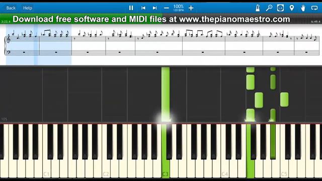 Run the World Girls - Beyonce -- piano lesson with Synthesia смотреть онлайн