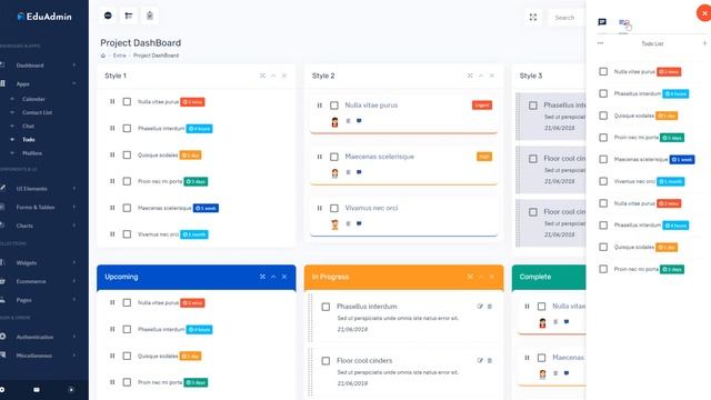 Amazing Education Courses Bootstrap 5 Admin Dashboard – EduAdmin смотреть онлайн
