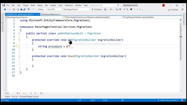 Using stored procedure in entity framework core смотреть онлайн