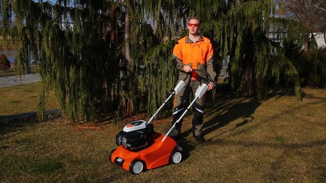 STIHL RL540 бензиновый скарификатор для больших газонов смотреть онлайн