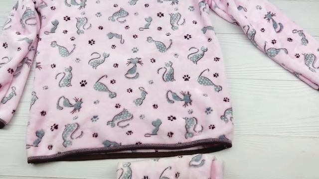 Пижама женская махровая кошка. Код:1167. смотреть онлайн