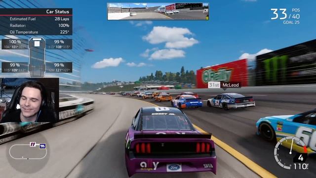FINALLY SOME NASCAR HEAT 5 NEWS! | NASCAR Heat 4 Career Mode | Race 20/36 | New Hampshire смотреть онлайн