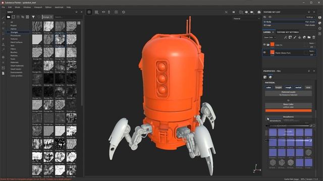 Substance Painter 2021 Getting Started - Part 01 - Materials & masking смотреть онлайн