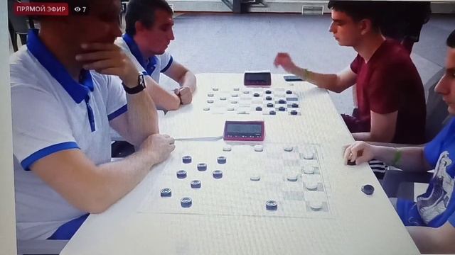 1 Команда Беларуси играет в шашки против команды Румынии. Командный чемпионат мира, блиц, мини виде смотреть онлайн