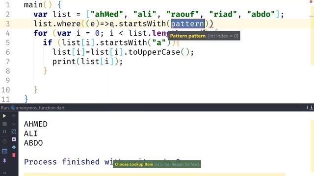 دورة دارت بالعربية : anonymous functions in dart смотреть онлайн