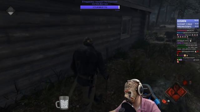 Friday the 13th: The Game - Первая игра за Джейсона на релизном стриме! Джейсон с копьем! смотреть онлайн