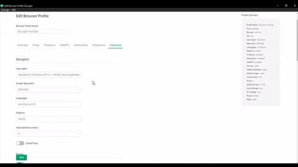 Как скрыть User Agent в GoLogin