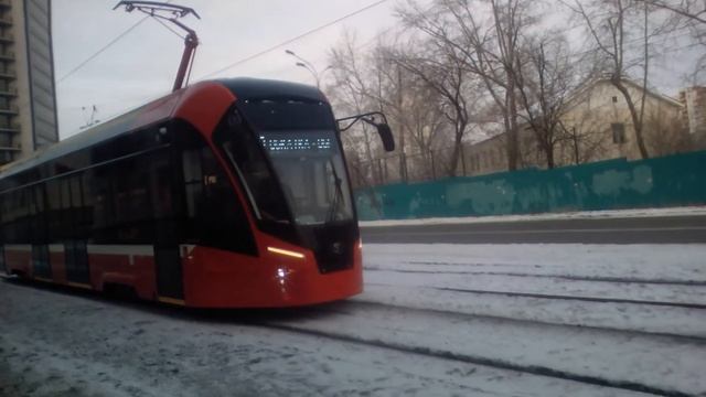 Ижевск. Обкатка "Львёнка" на Орджоникидзе. смотреть онлайн
