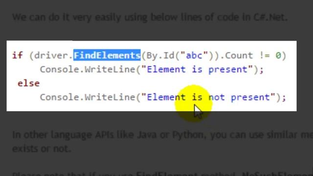 How to check if Element exists in Selenium смотреть онлайн