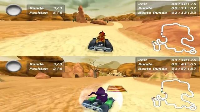 Moorhuhn Kart 3 ein kleines Lets Play смотреть онлайн