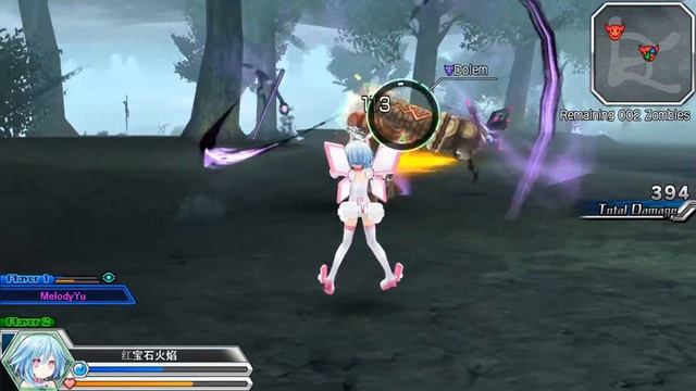 MegaTagmension Blanc + Neptune vs Zombies (Co-op Gameplay Part 1) смотреть онлайн