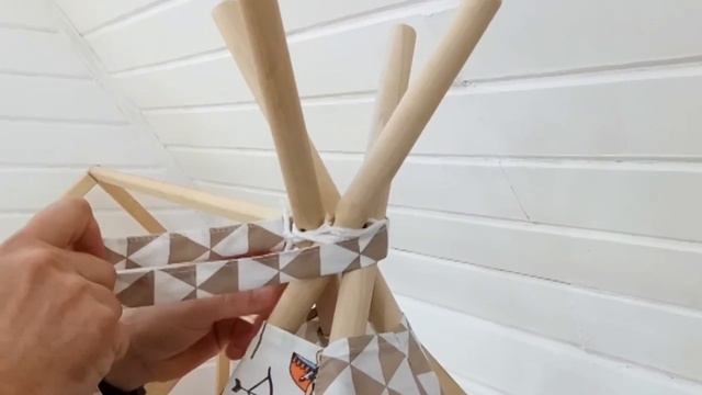 СБОРКА ВИГВАМА-ПОДРОБНАЯ ИНСТРУКЦИЯ+УСТАНОВКА СИСТЕМЫ АНТИСКЛАДЫВАНИЯ ДЕТСКОГО ИГРОВОГО ДОМИКА! смотреть онлайн