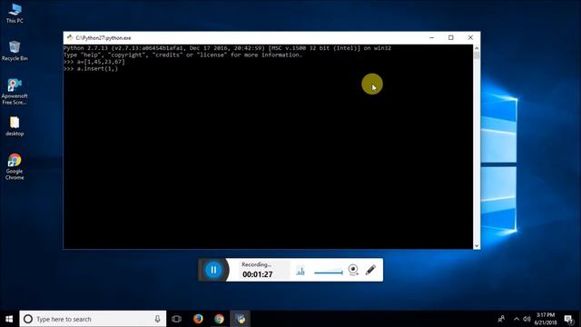 How to use Insert Function with Array in Python by Pearl Institute - Part 55 смотреть онлайн