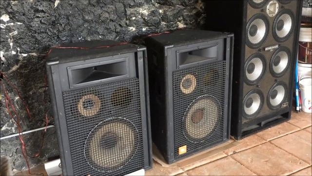 Prueba De TPA3110D2  Con JBL SR4735A & BASS Behringer BA810