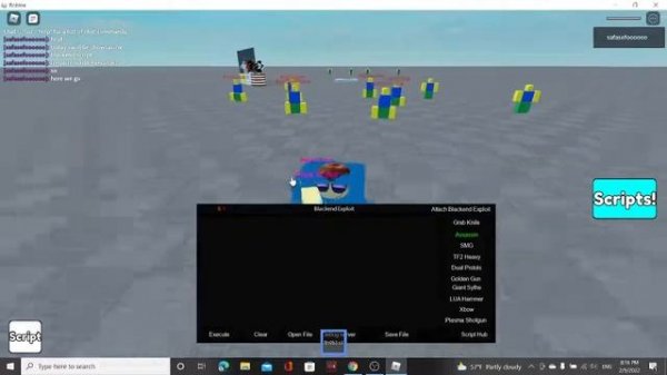 blackend script (roblox require script executor)