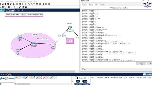 CCNA DAY 41: Border Gateway Protocol (BGP) Configuration Using Packet Tracer | How to configure BGP смотреть онлайн