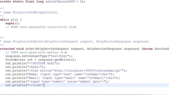 Servlet Cookies demo using Eclipse смотреть онлайн