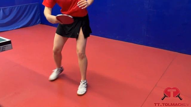 Техника перемещений вперед-назад. #tabletennis #footwork #sport