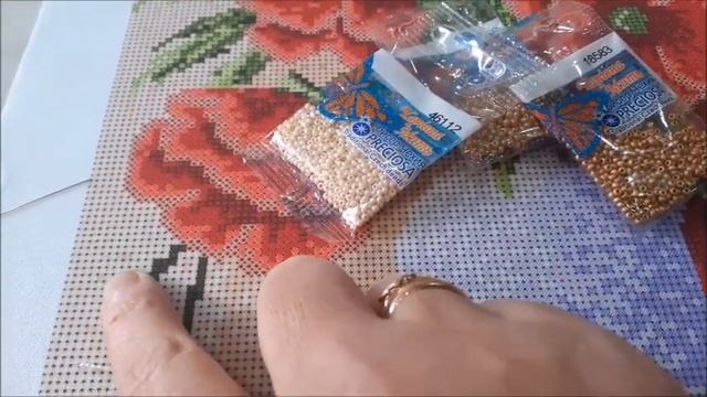Маки вышивка бисером смотреть онлайн