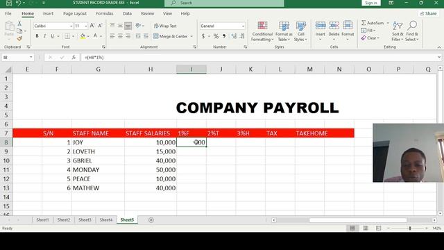 HOW TO CALCULATE COMPANY PAYROLL IN EXCEL смотреть онлайн