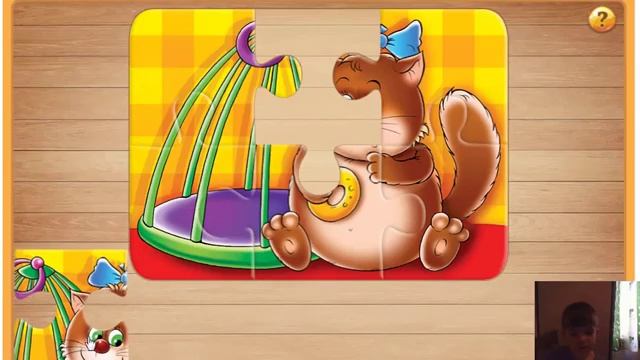 Продолжаем собирать пазл на компьютере,Continue to assemble the puzzle on the computer.mp4