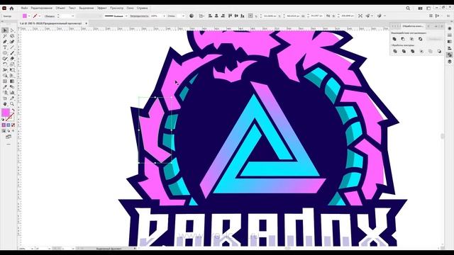 Создаем Крутой Логотип - Как Сделать Крутой Лого или Эмблему в Adobe Illustrator - Speed Art смотреть онлайн