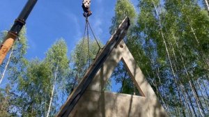 ПОСТРОИЛИ А-ФРЕЙМ ЗА 3 ДНЯ/ПРЕФАБ ТЕХНОЛОГИЯ
