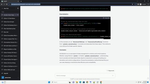 Serializing Drake objects with Python смотреть онлайн