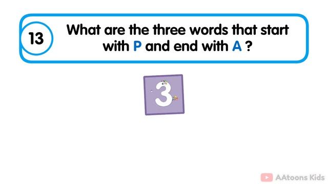 English Quiz for Kids | Quiz Time | English Trivia for Kids | @AAtoonsKids смотреть онлайн