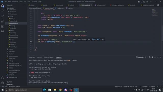 Bienvenidas con Canvas para tu Bot de Discord - discord.js v14 смотреть онлайн