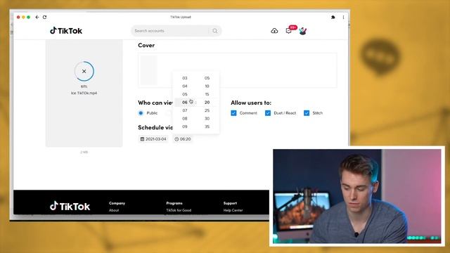 How to SCHEDULE + AUTOMATE TikTok Videos (2021) *New Feature* смотреть онлайн
